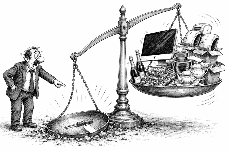 Illustration à l’encre du chapitre Le grand gaspillage