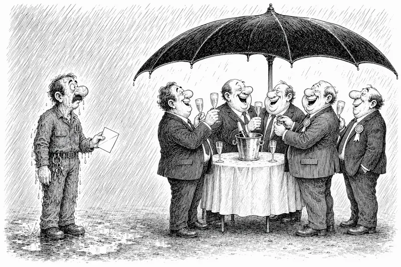 Illustration à l’encre du chapitre La république des copains